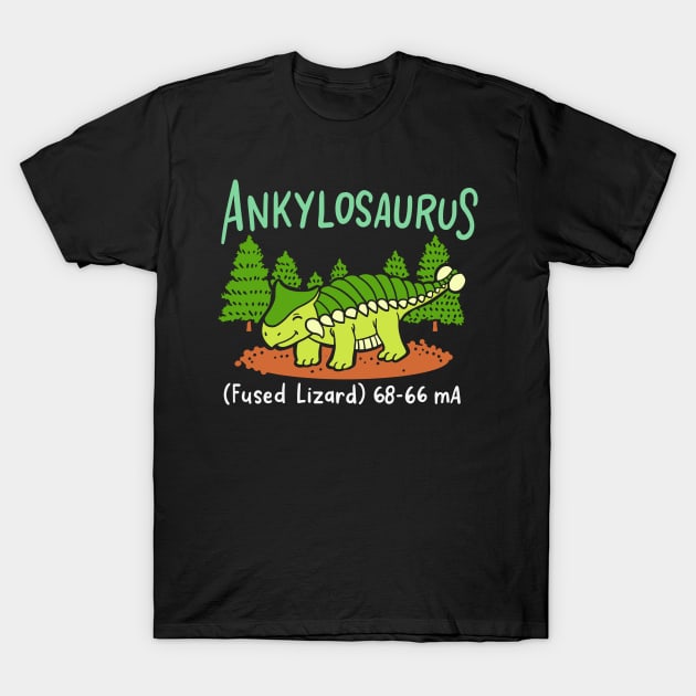 DINOSAUR: Ankylosaurus T-Shirt by woormle